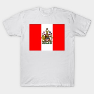 Canadian coat of arms flag T-Shirt